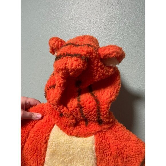 Vintage The Disney Store Kids Childrens Tigger 4-6T Orange Full Body Costume Zip - Picture 10 of 10